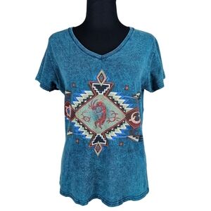 Gildan Arizona USA Graphic Tee Sz Medium Southwestern Aztec Casual Classic